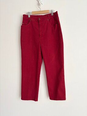 Vintage 90s Geiger Cropped Straight Leg Jeans Heritage Streetwear M